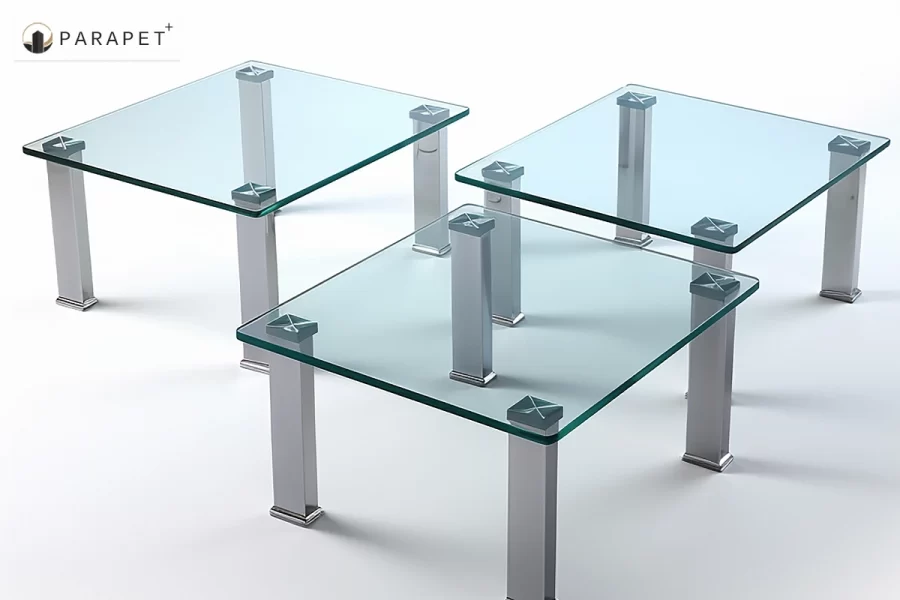 استفاده از میزهای شیشه ای، انواع مدل ها، مزایا و معایب آن ها